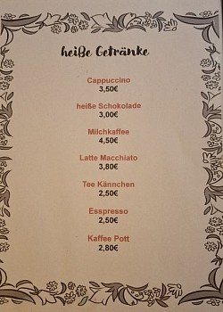heiße Getränke